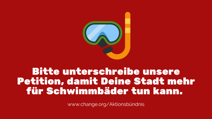 Das Aktionsbündnis "Für die Würde unserer Städte" setzt sich für eine gerechte Finanzverteilung ein, unter anderem um mehr für Schwimmbäder tun zu können.